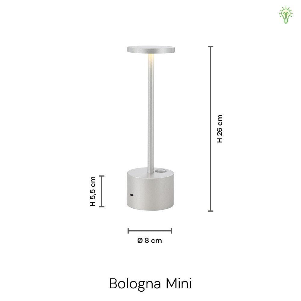 Bologna Mini LED Draadloze Tafellamp Messing