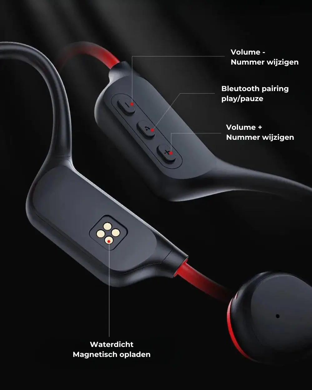 Bone-conductie Hoofdtelefoon - Veilig Fietsen & Hardlopen