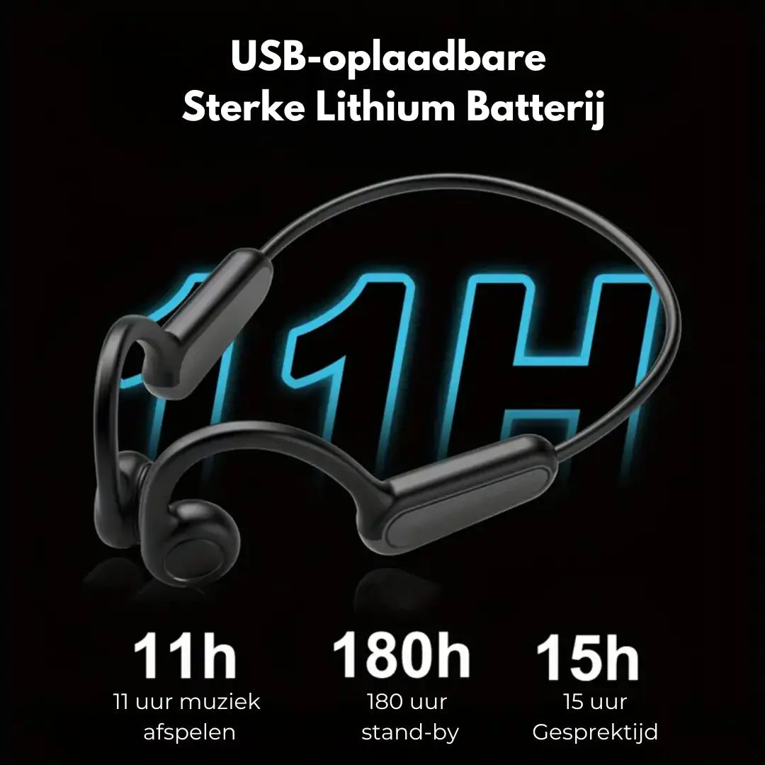 Bone-conductie Hoofdtelefoon - Veilig Fietsen & Hardlopen
