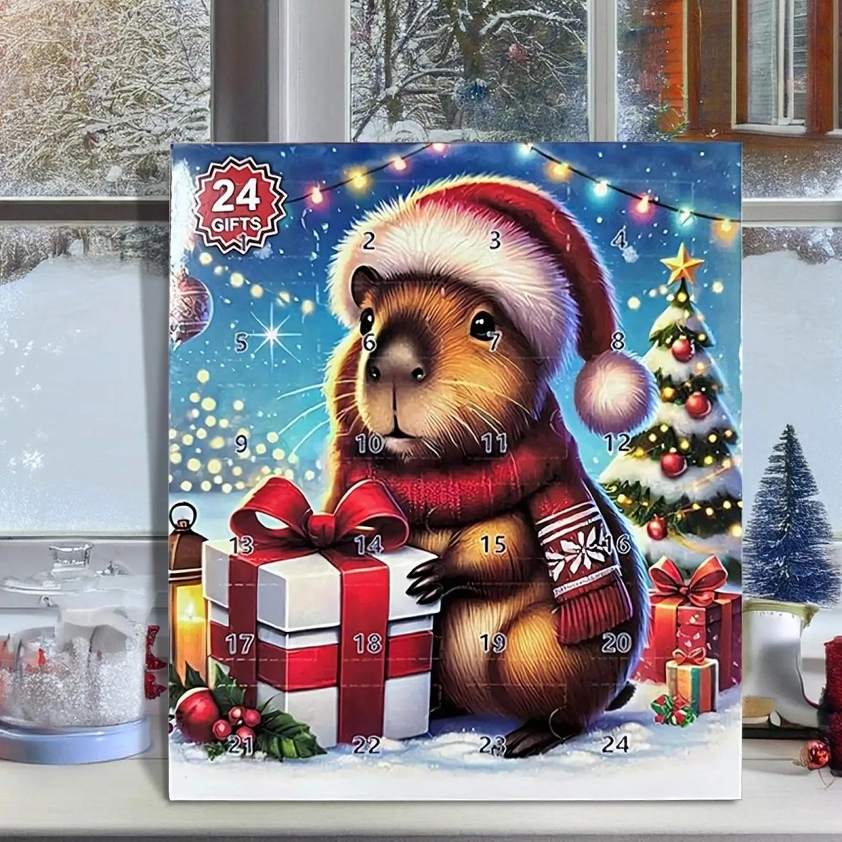 Capybara Adventskalender 2026 – 24 Schattige Capybara Figuren voor Kinderen