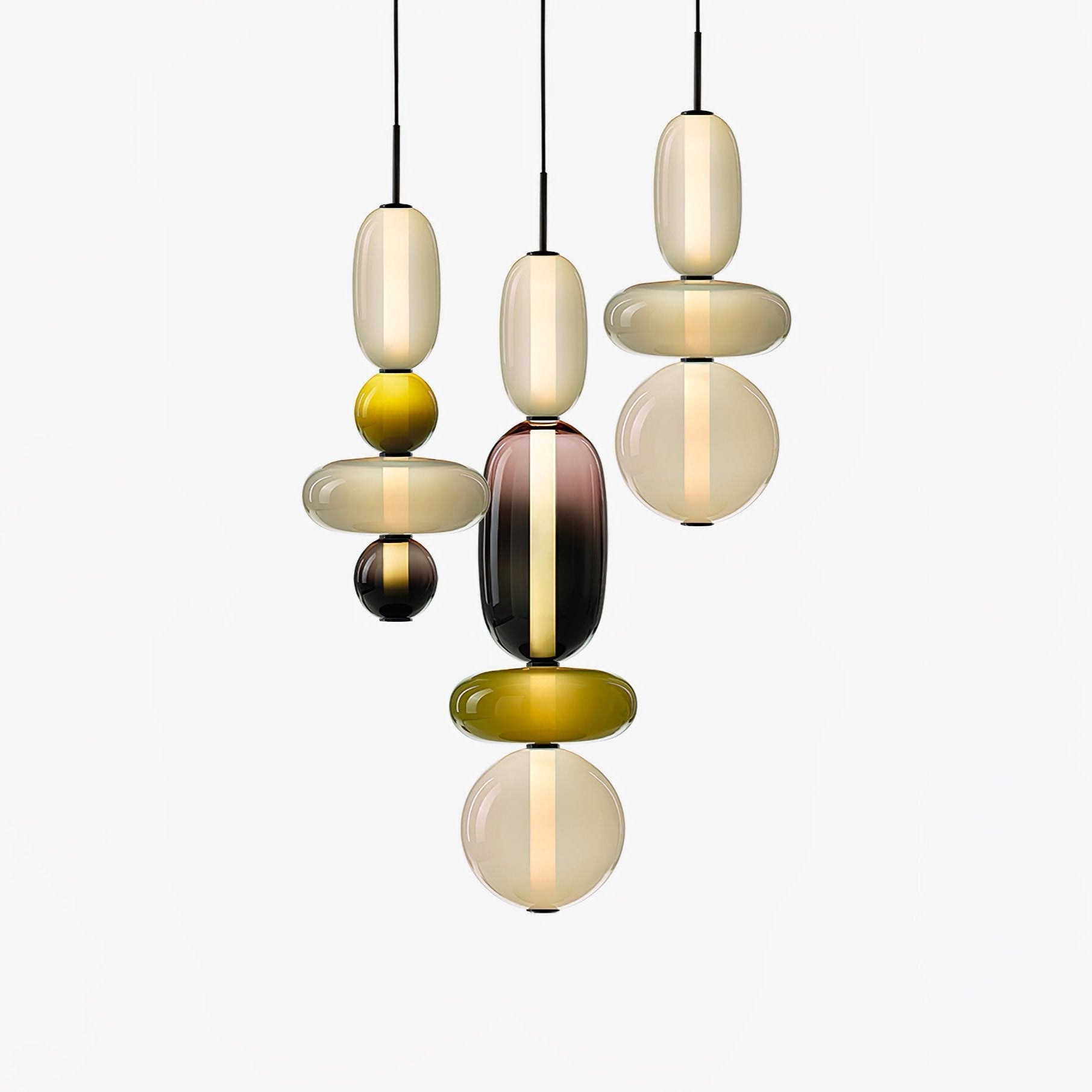 Gekonfijt Glazen Hanglamp