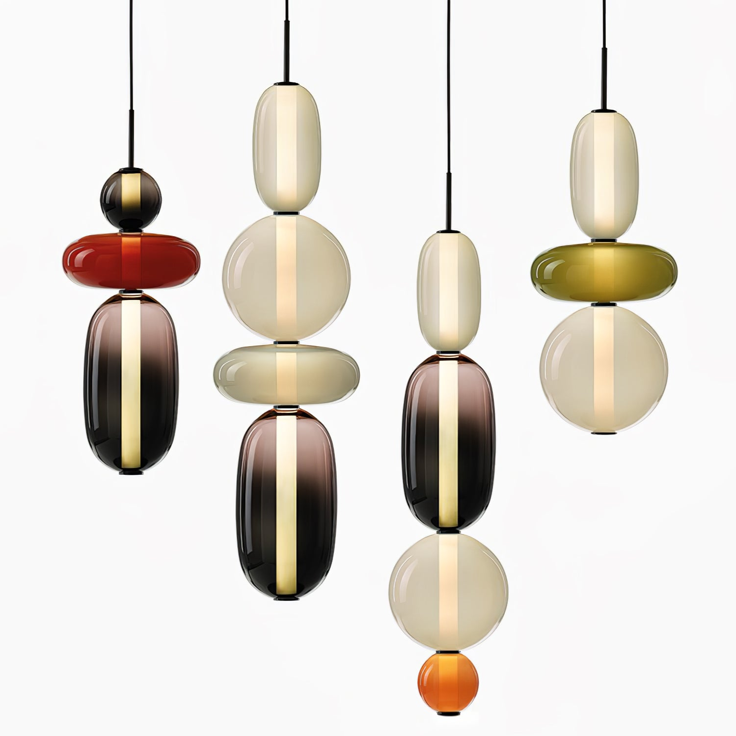 Gekonfijt Glazen Hanglamp