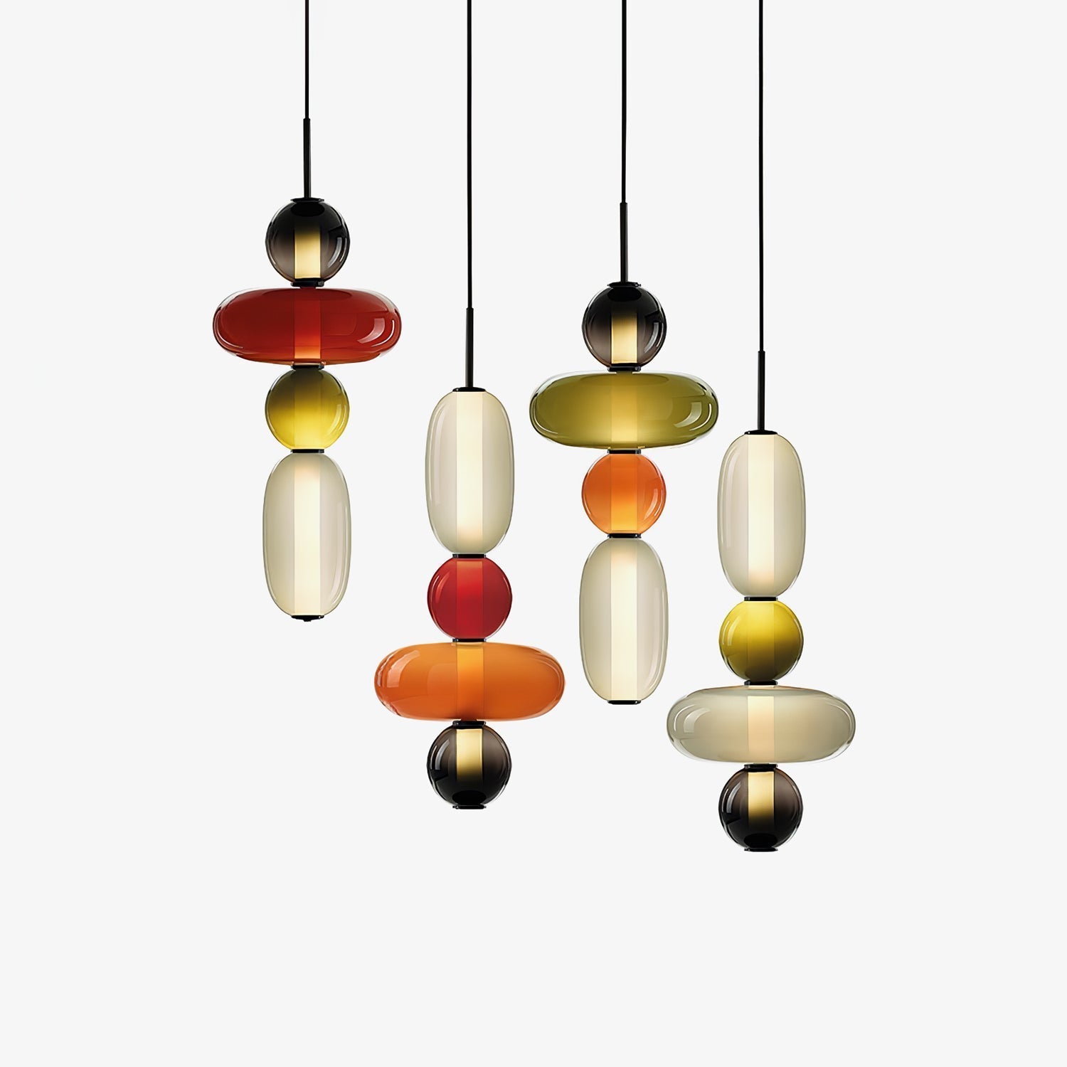 Gekonfijt Glazen Hanglamp
