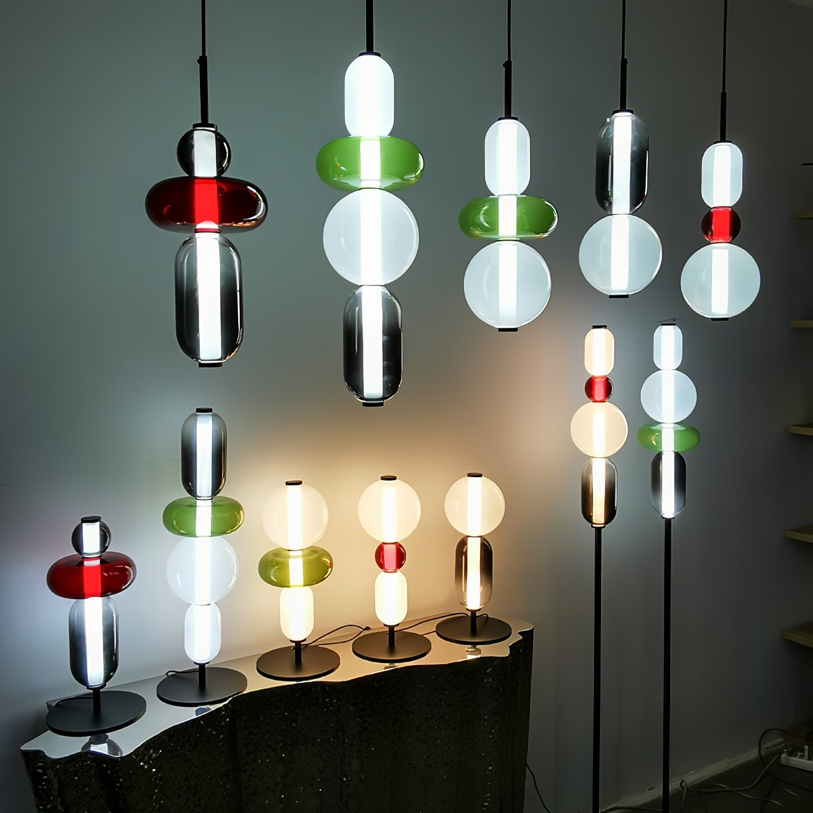 Gekonfijt Glazen Hanglamp