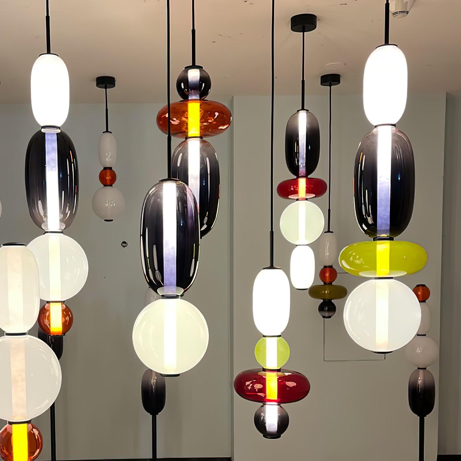 Gekonfijt Glazen Hanglamp