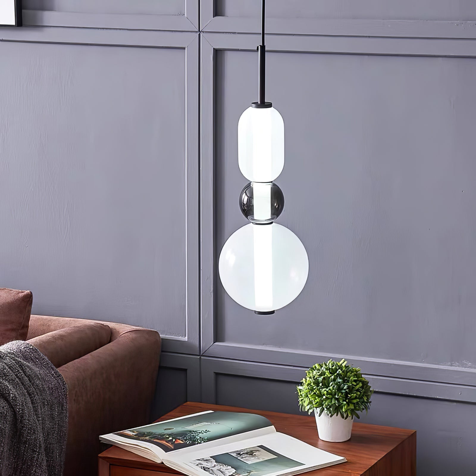 Gekonfijt Glazen Hanglamp