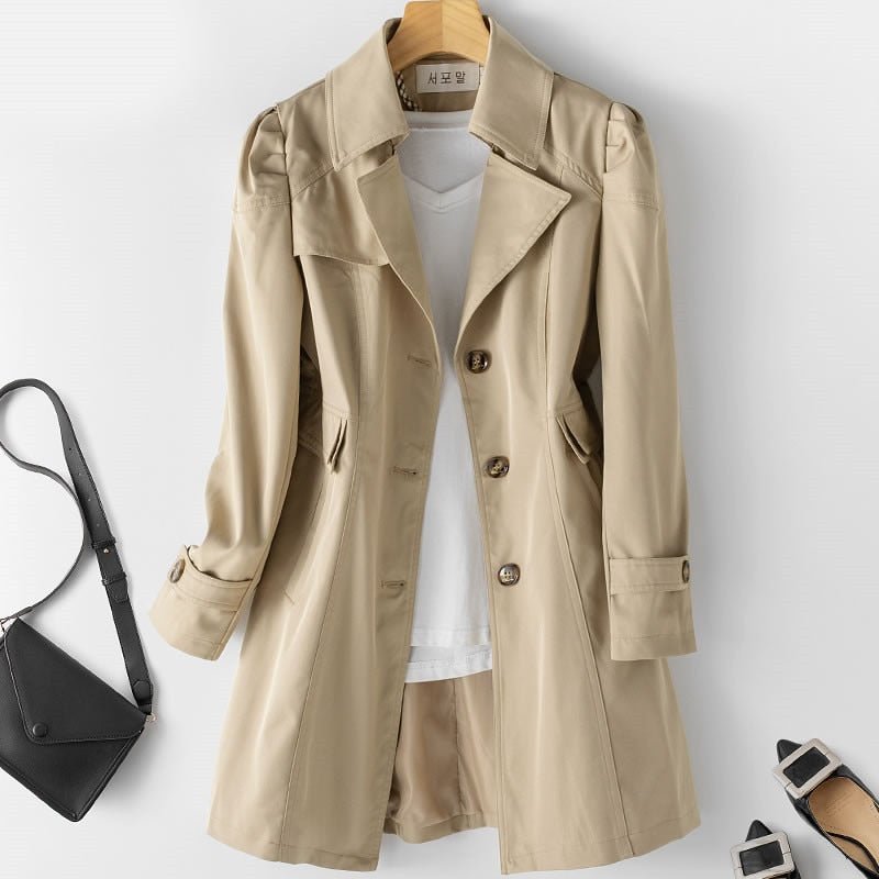 Elegante Damesjas Aurine – Stijlvolle Trenchcoat voor Elke Seizoen