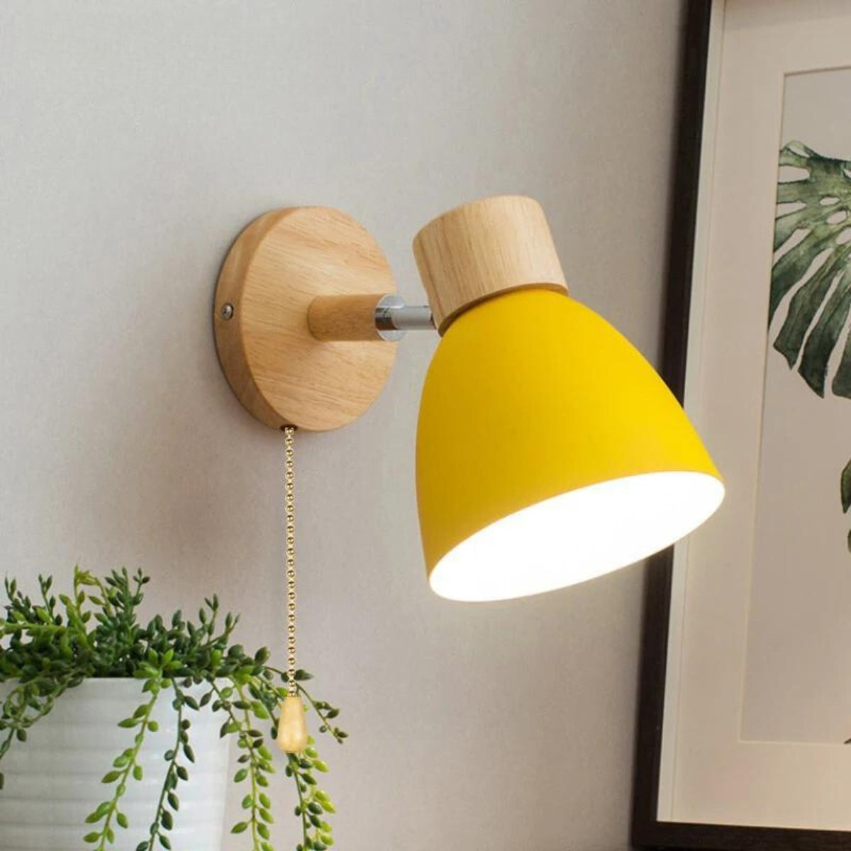 ChromaWood Scandinavische Design Wandlamp Stijlvol