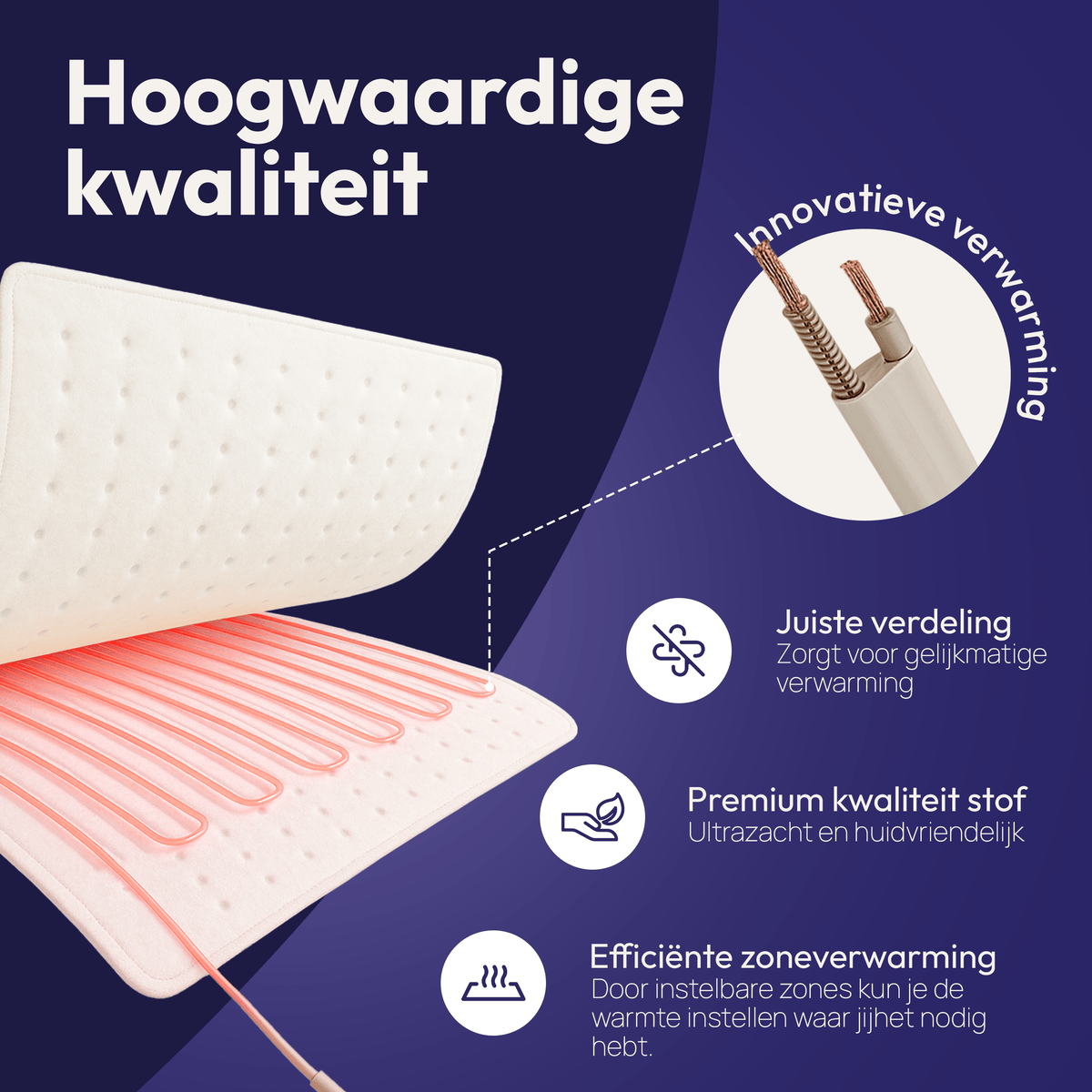 Elektrische Deken 190 x 90 cm – Met Aparte Voetenzone