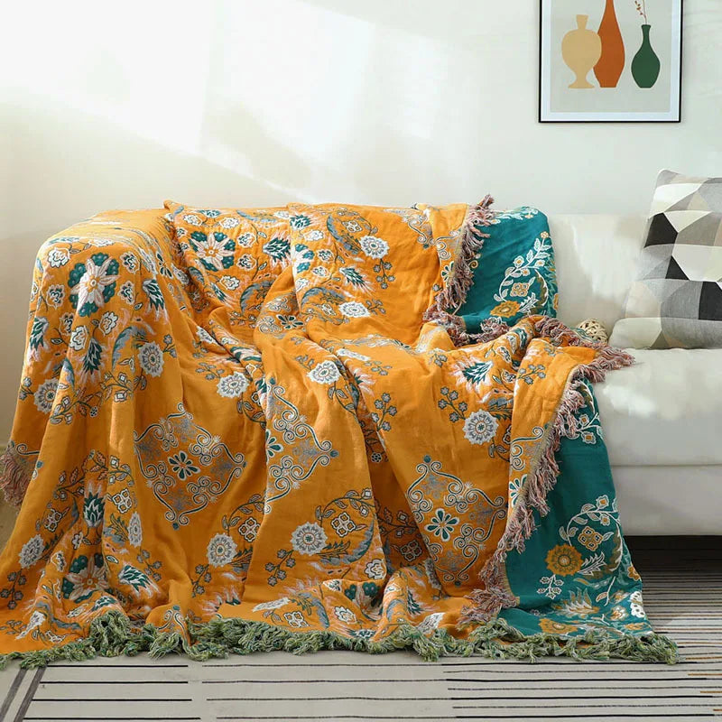 Cozy Luxe | Katoenen tapijt met Boho-jacquard en veelzijdig comfort