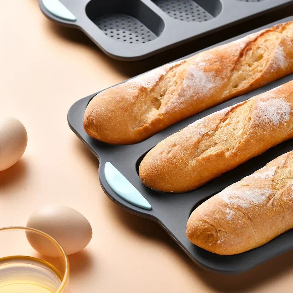 Siliconen Baguette Bakvorm met Antiaanbaklaag – Flexibele Broodbakvorm