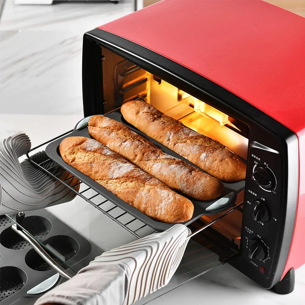 Siliconen Baguette Bakvorm met Antiaanbaklaag – Flexibele Broodbakvorm