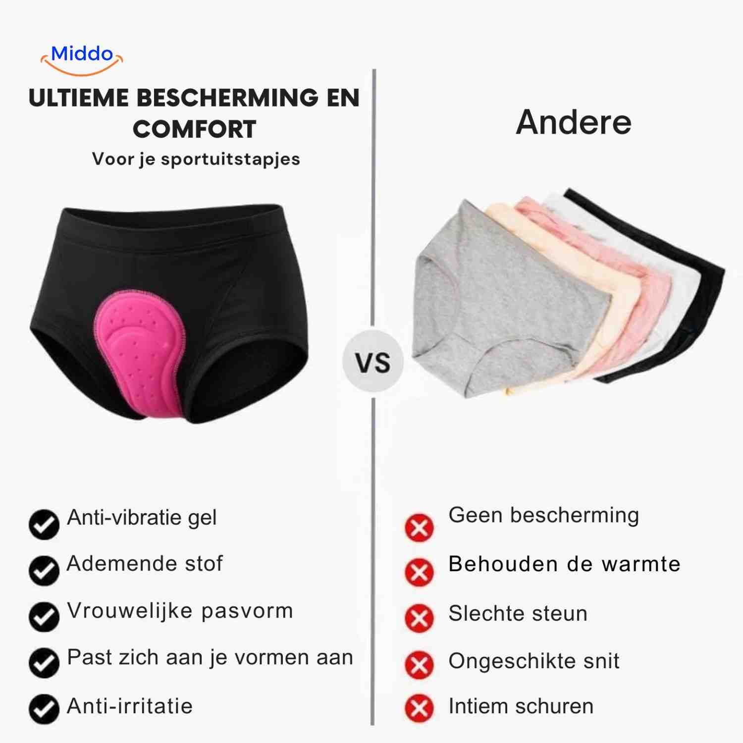 Cyclira™ Sportieve Fietshose | Ademend, sneldrogend & met heupbescherming