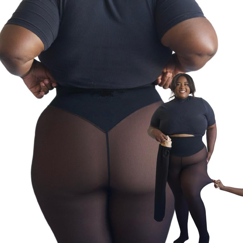 ThermoCurve | Originele Fleece Gevoerde Leggings Taille Bepalend Warm Slank
