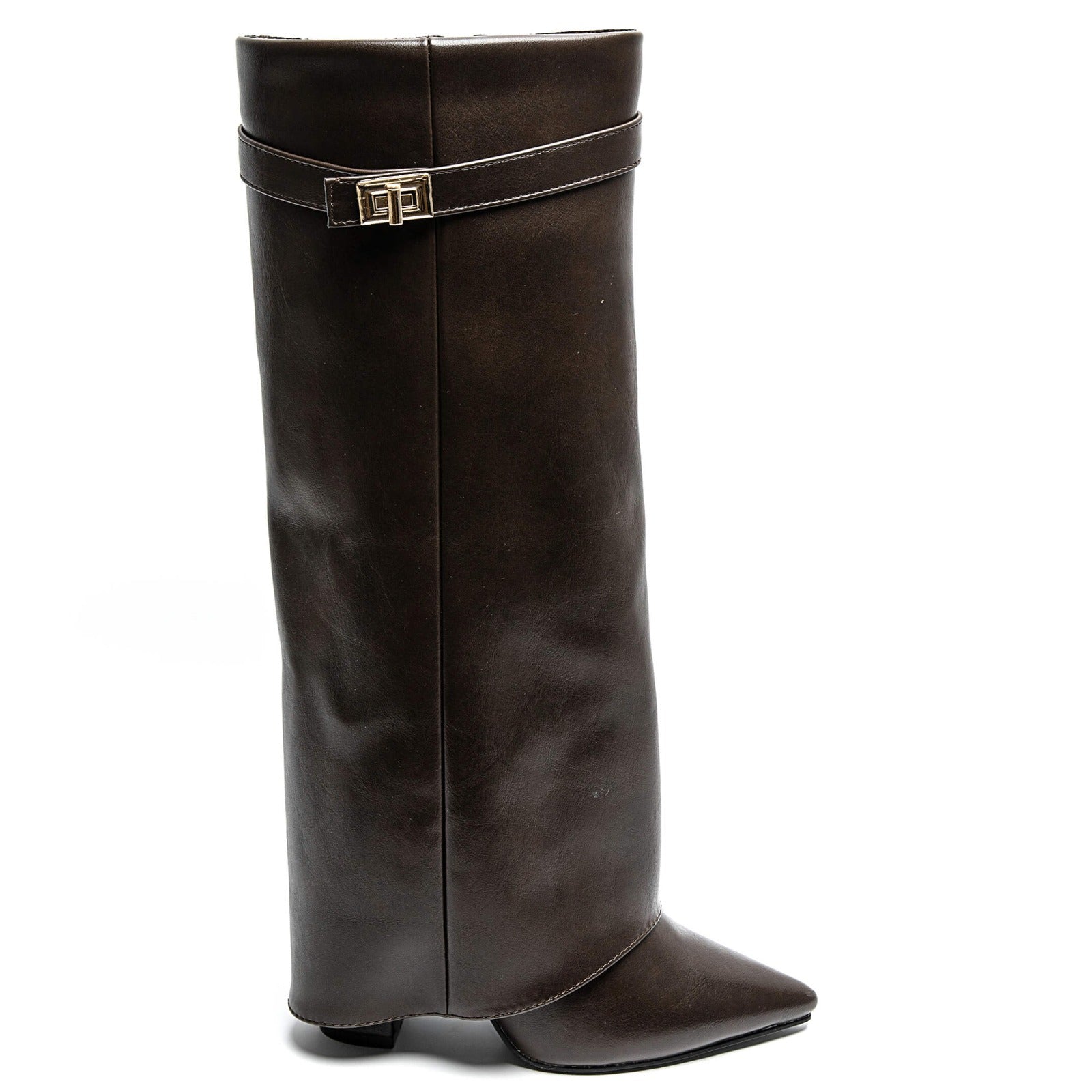 Dames Hakkenlaarzen Elegante PU-leer Blokhak