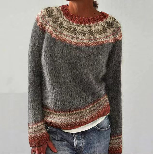 Dames Vintage Trui met Retro-Design