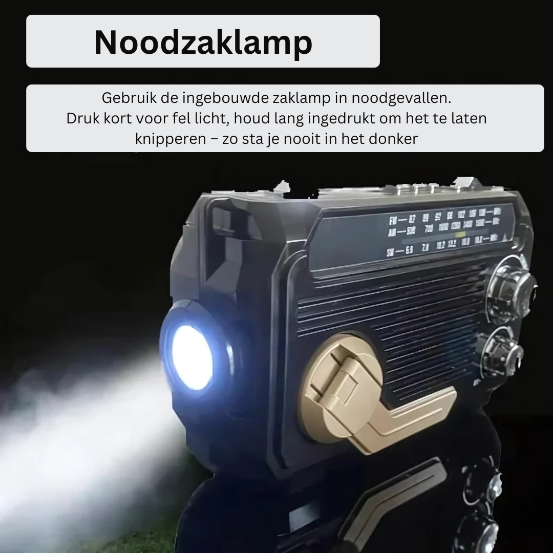 Serein | Noodradio met Powerbank – elegant ontwerp – hoog-fidelity geluid – oplaadbaar