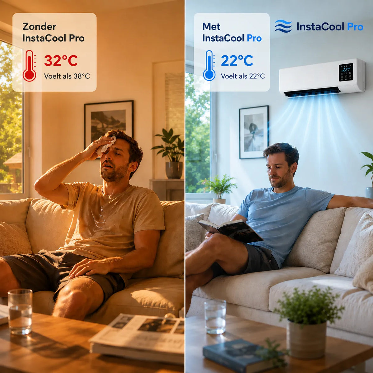 Mobiele Airco & Verwarming 2-in-1 – Zonder Installatie, tot 51 m²