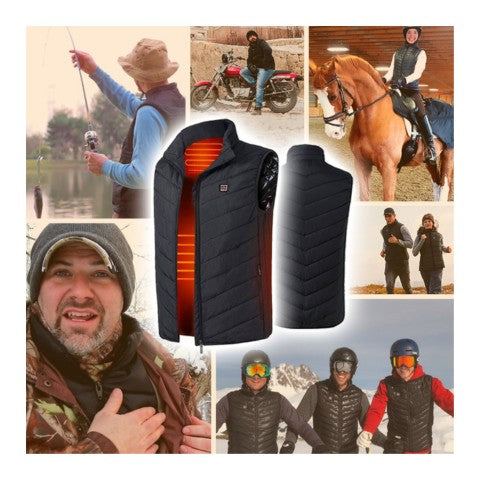 LuxGuard Elite Unisex Vest | Verwarmd, waterdicht en gratis zelfverwarmende sokken