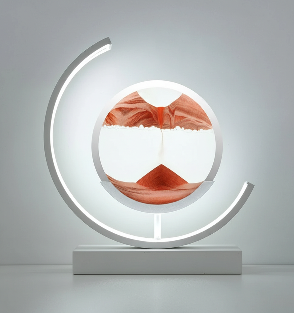 DuneGlow Tafellamp – Handgemaakte Stimmingslamp met Rustgevend Licht en Modern Design