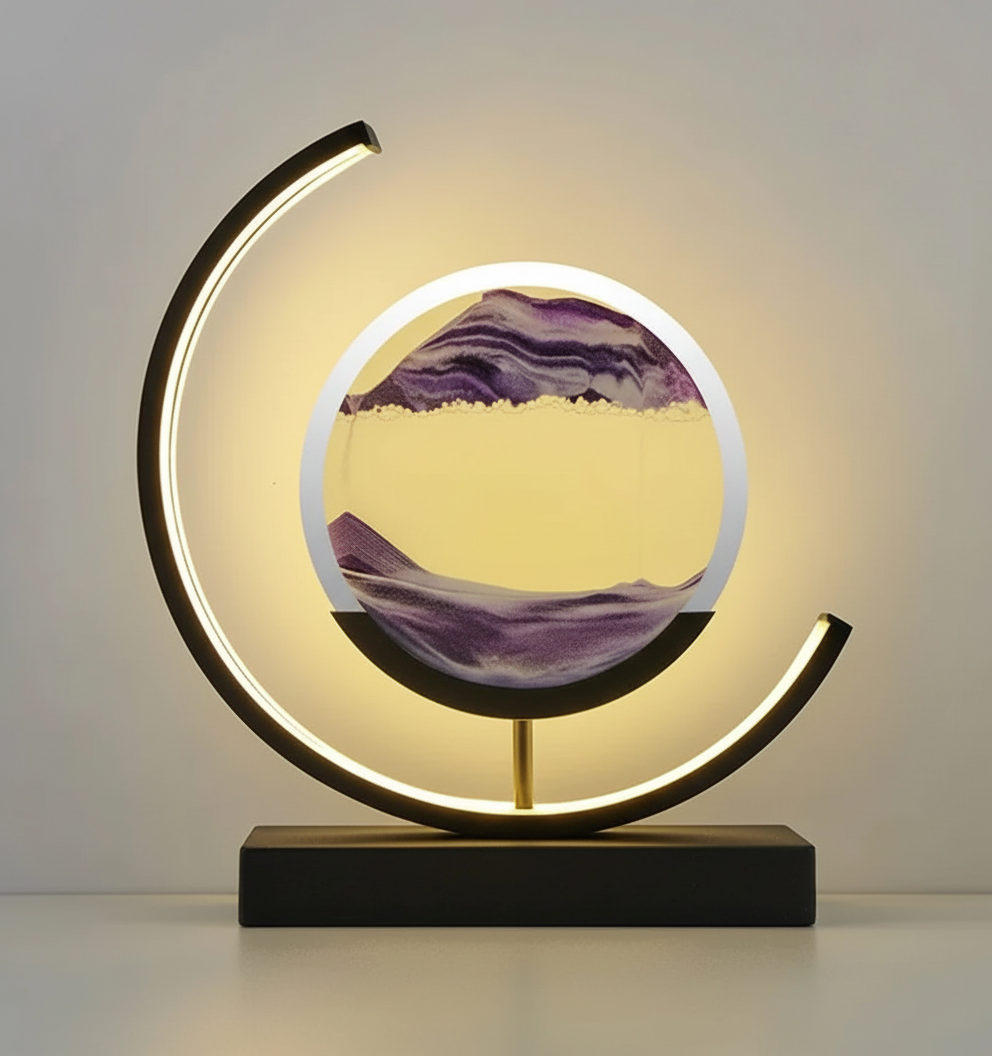 DuneGlow Tafellamp – Handgemaakte Stimmingslamp met Rustgevend Licht en Modern Design