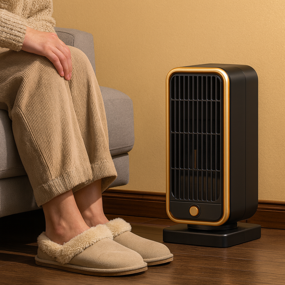 Elektrische Ruimteverwarmers Draagbare Keramische 500W Stille Vierkante Omvalbescherming