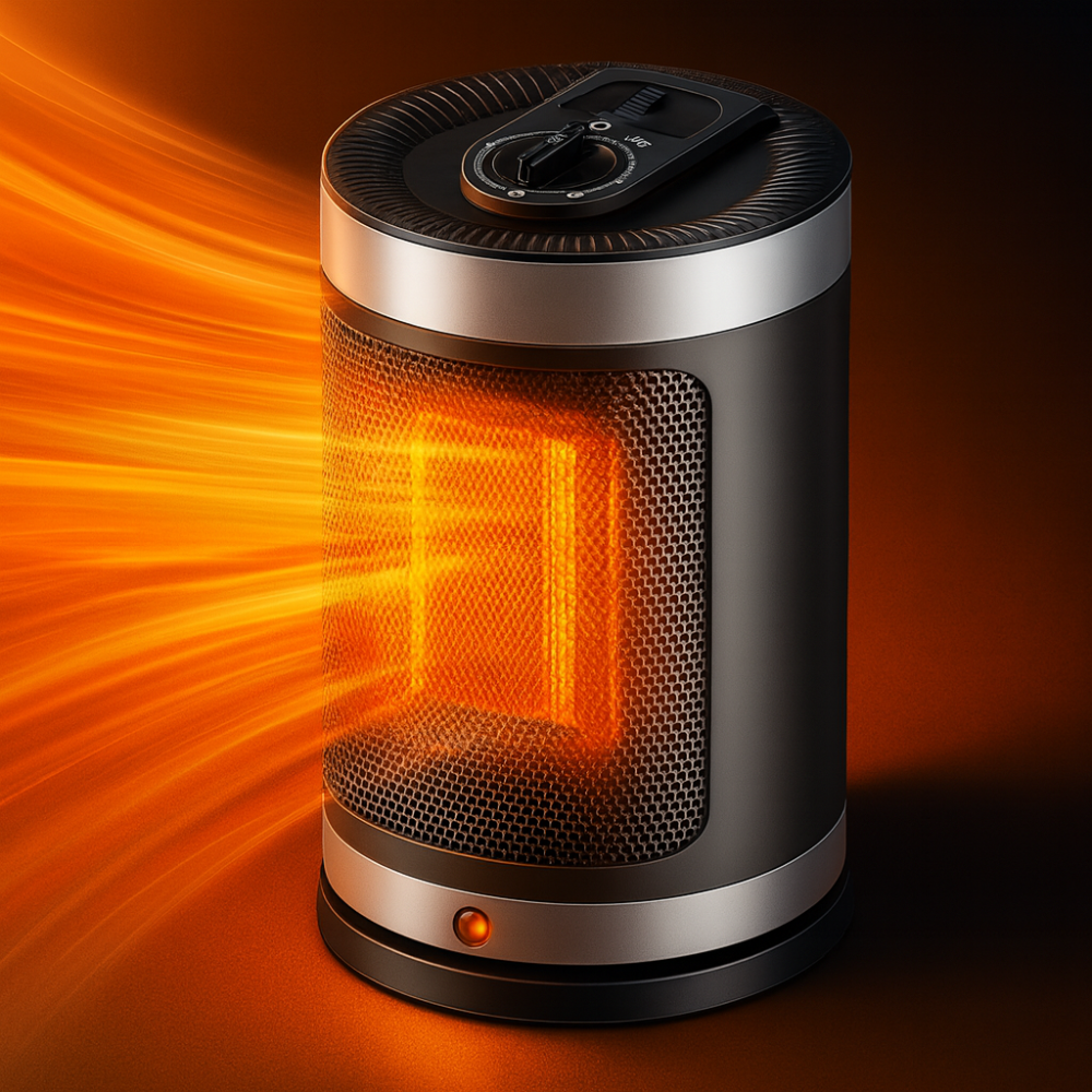 Keramische Elektrische Kachel 900W – Draagbaar met Instelbare Thermostaat