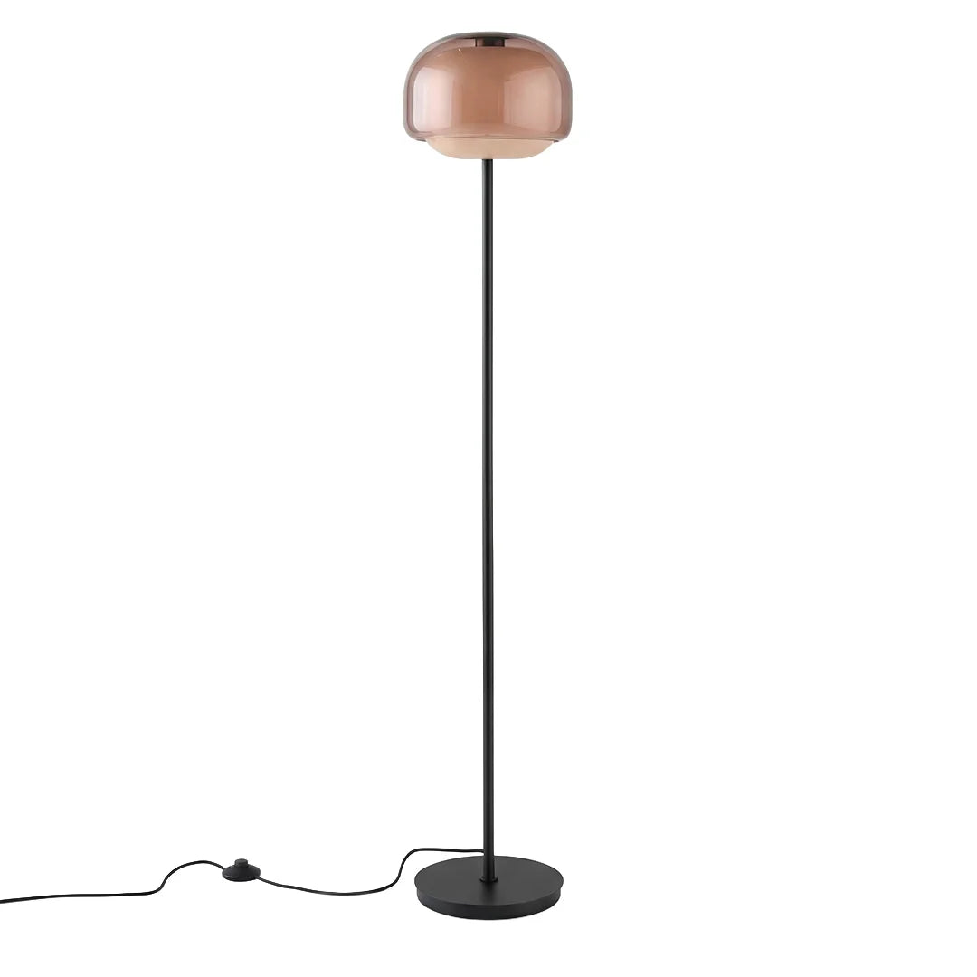 Moderne Glazen Vloerlamp – Elegante Designlamp met Sfeerverlichting