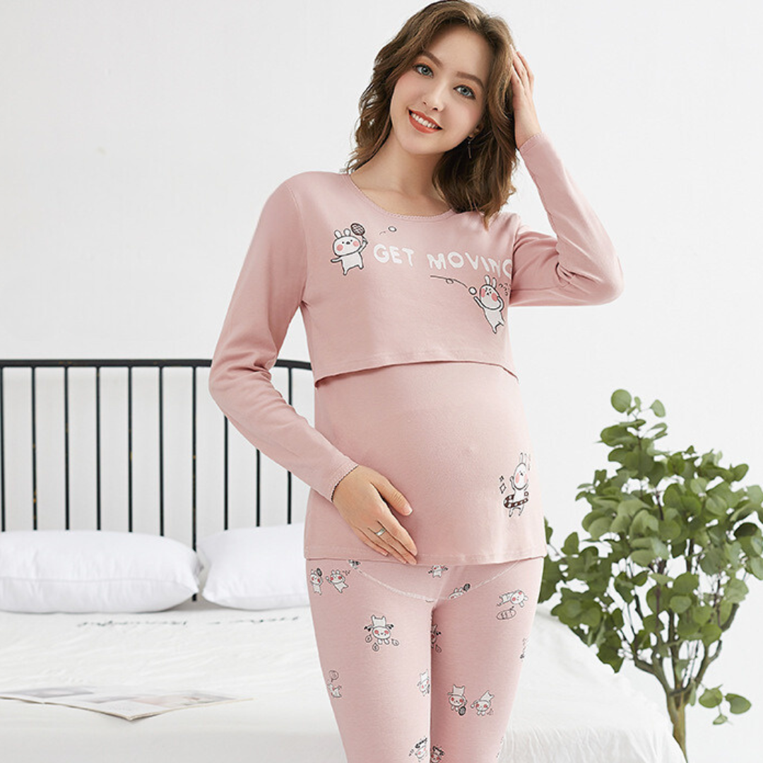 Zwangerschaps Pyjama Comfortabel voor Vrouwen