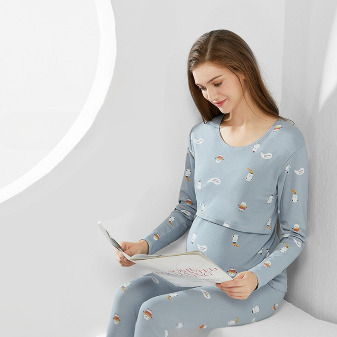 Zwangerschaps Pyjama Comfortabel voor Vrouwen
