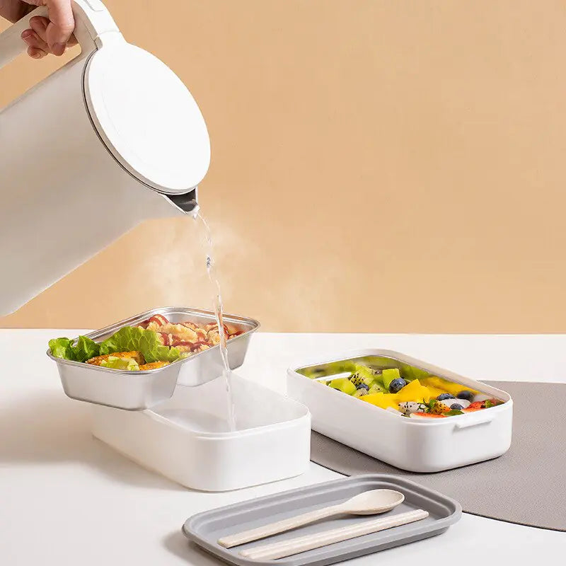 2-laagse RVS Bento-Lunchbox - MealMate