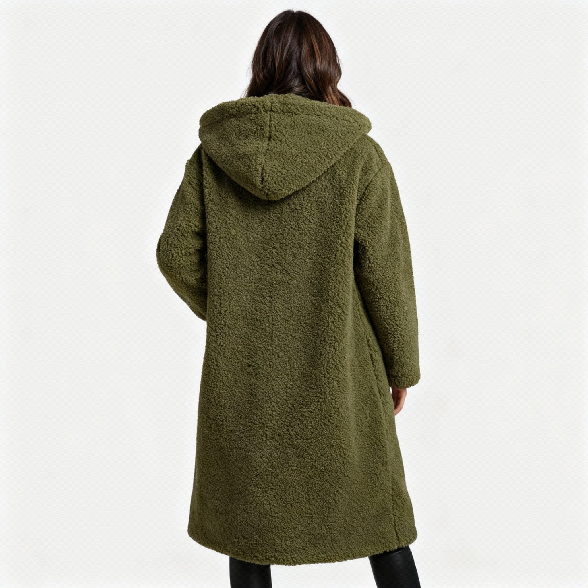 Dames Teddy Mantel met Kapuze | Heidi-Mode