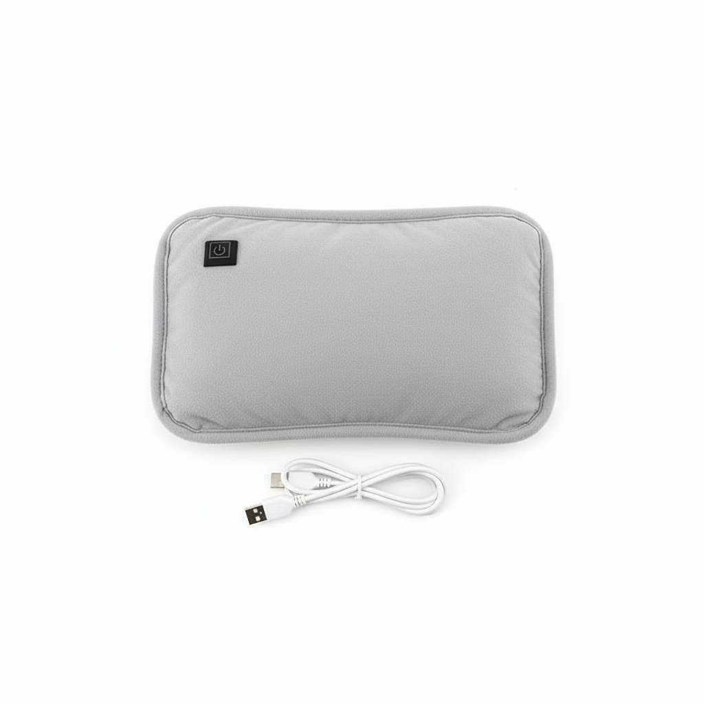 Draagbaar Graphene Verwarmingskussen | Oplaadbaar via USB | 3 Temperatuurinstellingen | Ergonomische Hand- & Buikverwarmer | Inclusief slimme automatische uitschakeling
