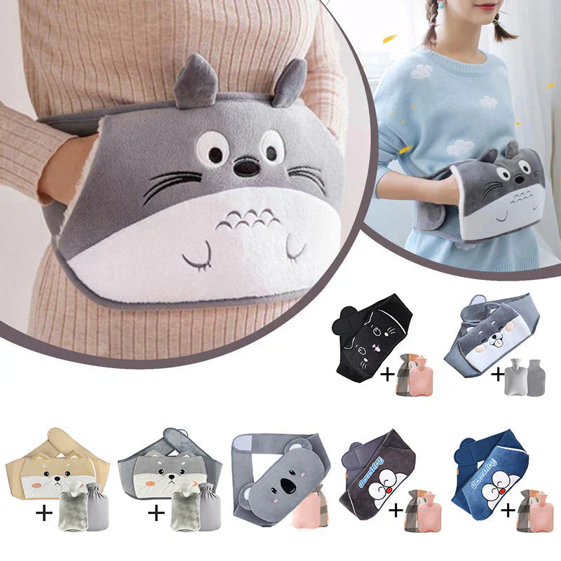 WarmCush – Herbruikbare Pluche Warmwaterkruik met Heupkussen