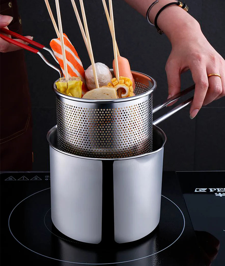 GourmetFry Deluxe Frituurpan voor Aardappelen | High-end frituurpan voor knapperige en heerlijke aardappelen thuis