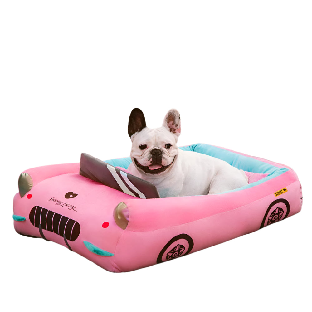 FurElegance Classic Convertible Raceauto Bed | Luxe bolster hondenbed voor stijlvolle comfort en ondersteuning