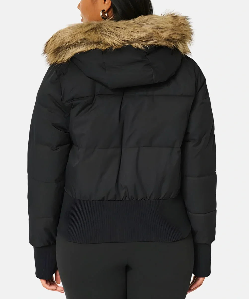 Dames Gewatteerde Winterjas met Warme & Afneembare Kapuchon | Heidi-Mode