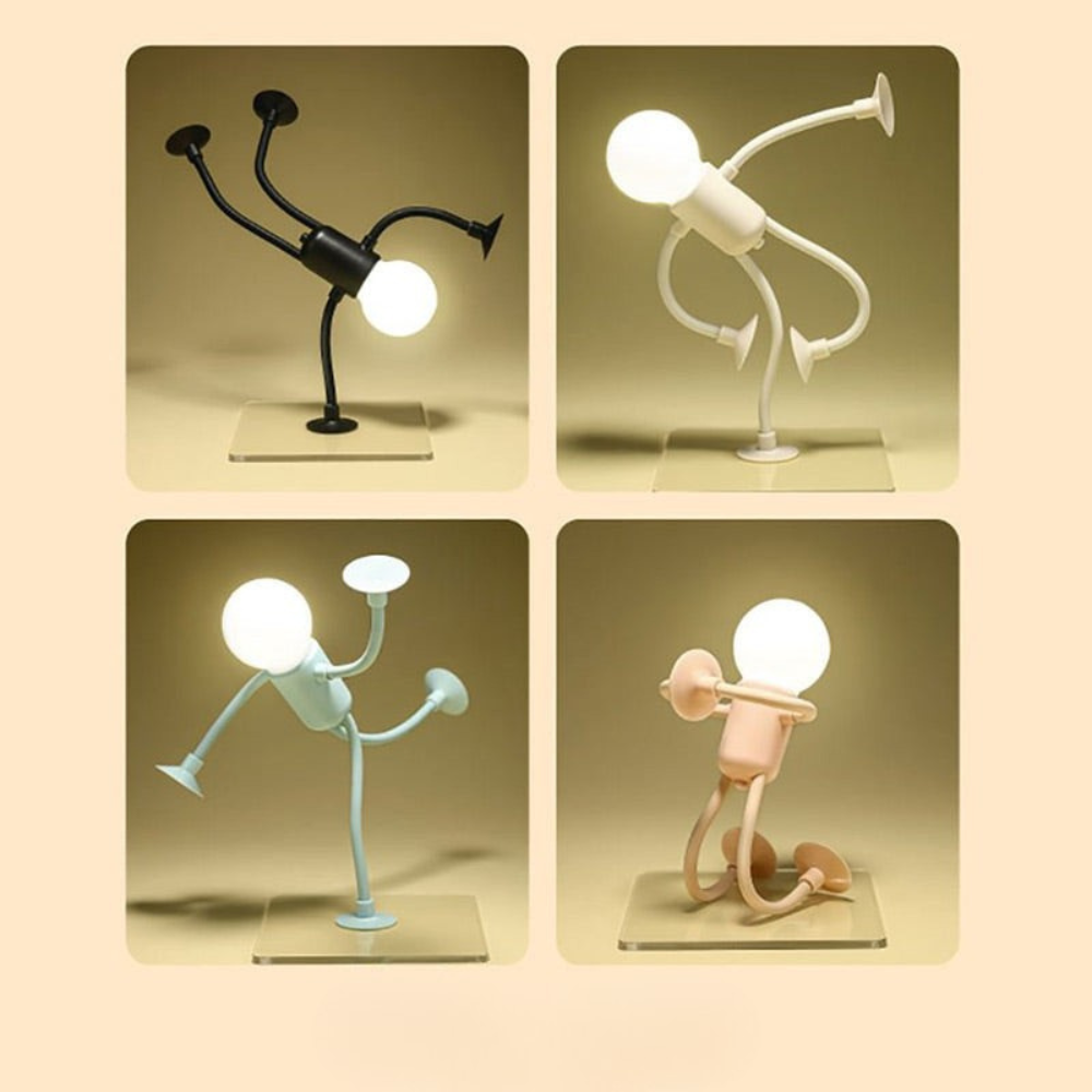 LumiFlex | LED Tafellamp Flexibel Creatieve Decoratie voor Woonkamer en Kinderkamer Energiezuinig Modern 4 Kleuren
