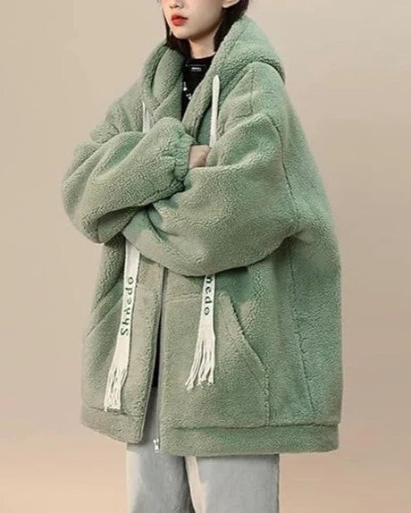 Oversized Dames Fleecevest met Capuchon – Zachte Pluche Hoodie