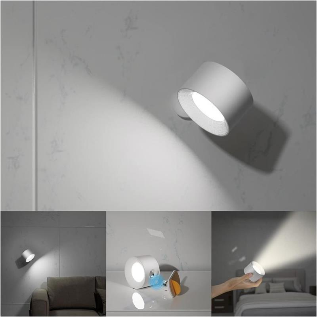 Flexilight Draadloze Wandlamp Touch 360 Rotatie