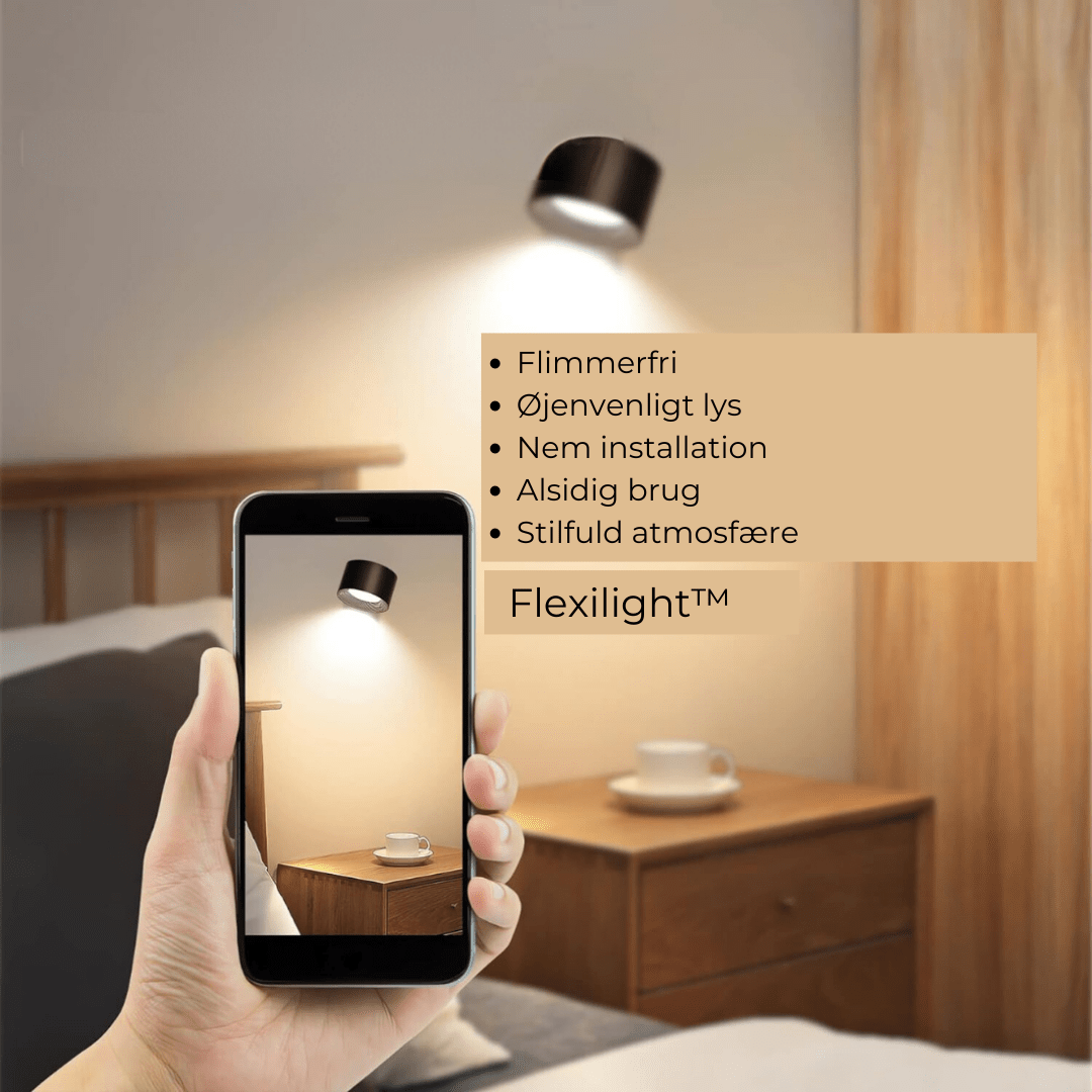 Flexilight | Draadloze Wandlamp met Touch en 360° Rotatie