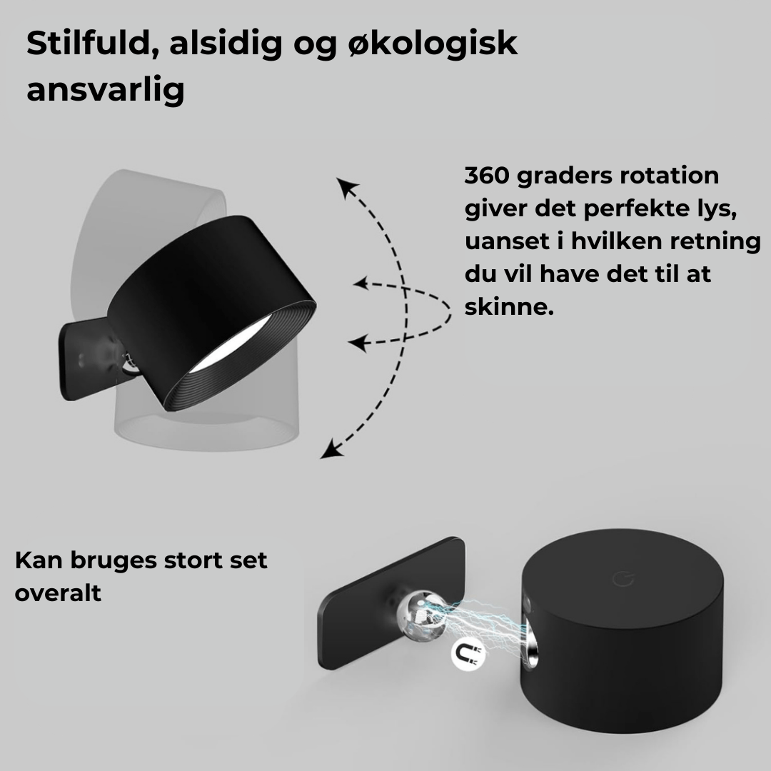 Flexilight | Draadloze Wandlamp met Touch en 360° Rotatie