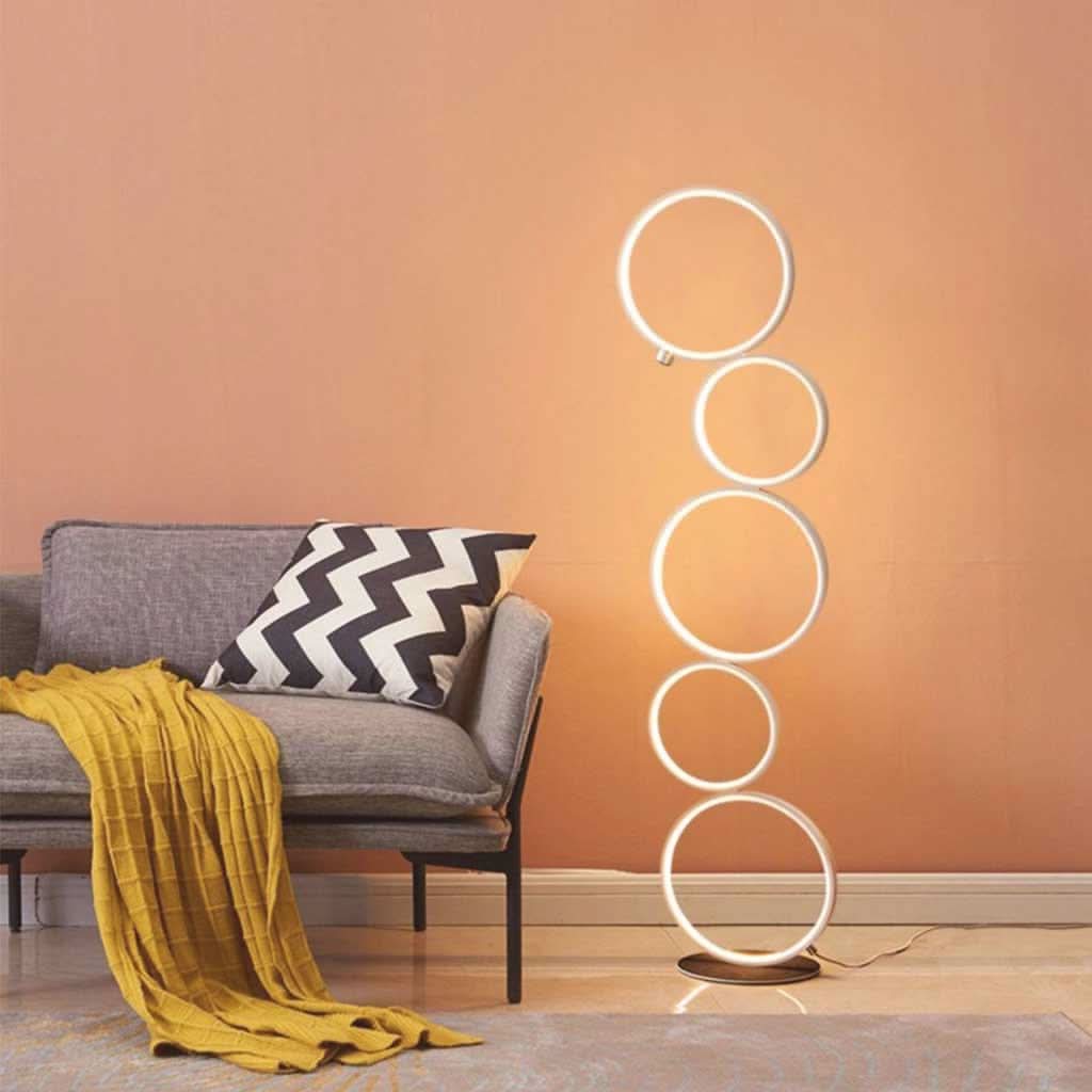 Vloerlamp met Warmwit LED Licht – Sfeervolle Verlichting voor Woonkamer en Slaapkamer
