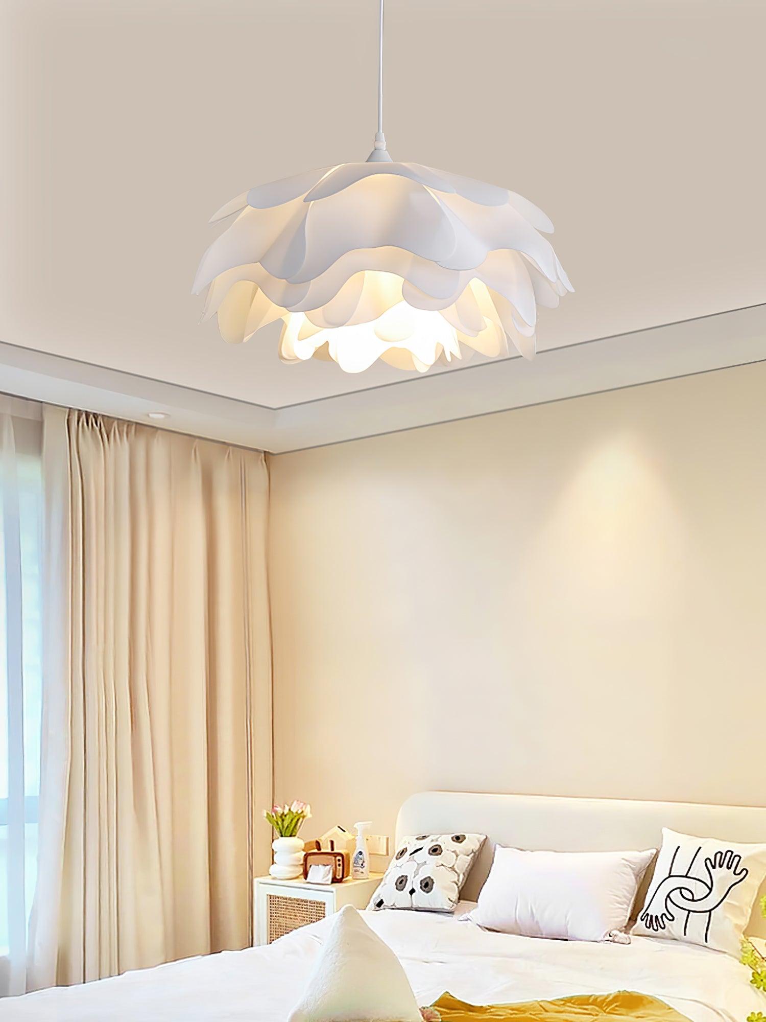Bloemvormige Witte Hanglamp