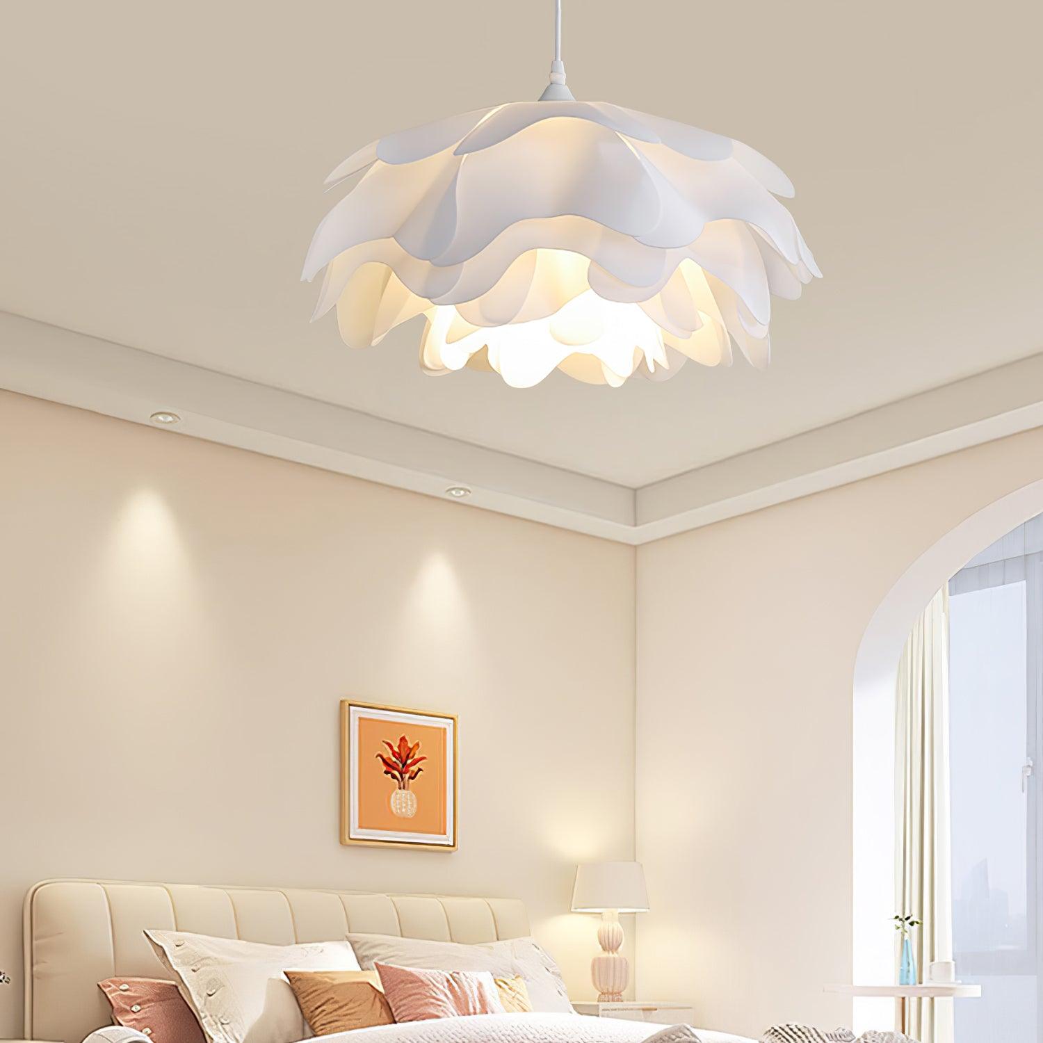 Bloemvormige Witte Hanglamp