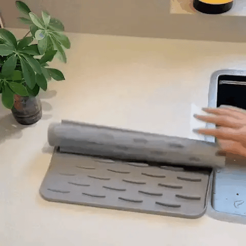 FlexiDry Siliconen-Droogmat – Hittebestendig, Antislip & Ruimtebesparend Ontwerp