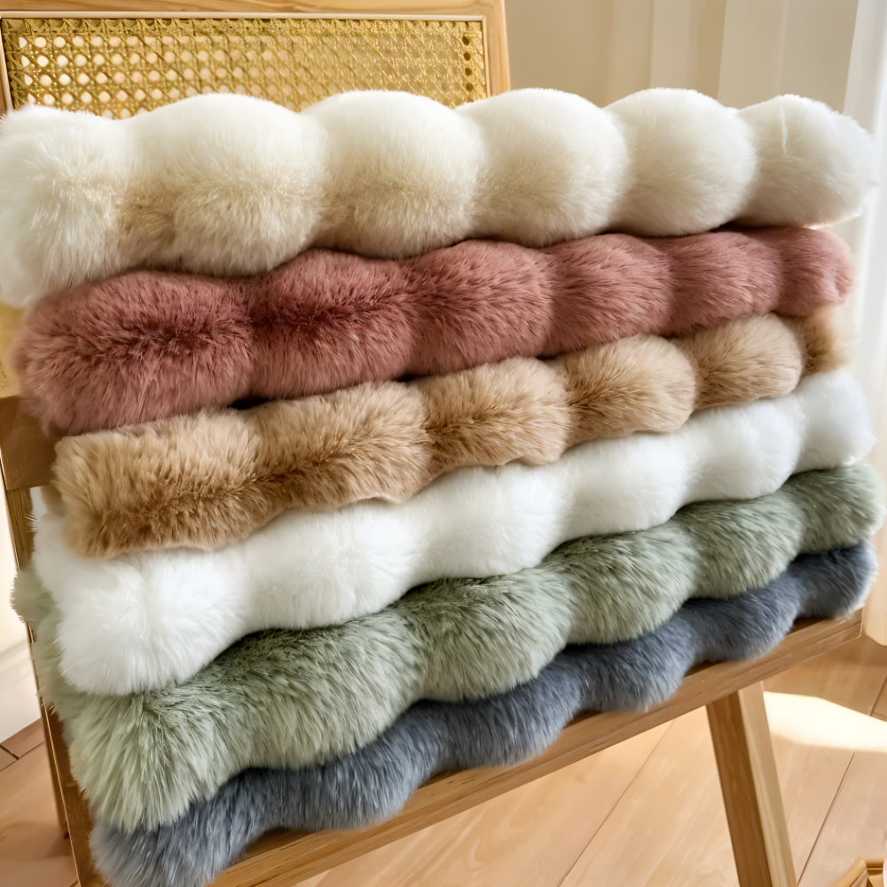 Ronde Zachte Antislip Deurmat – Gezellige Fleece Woondecoratie