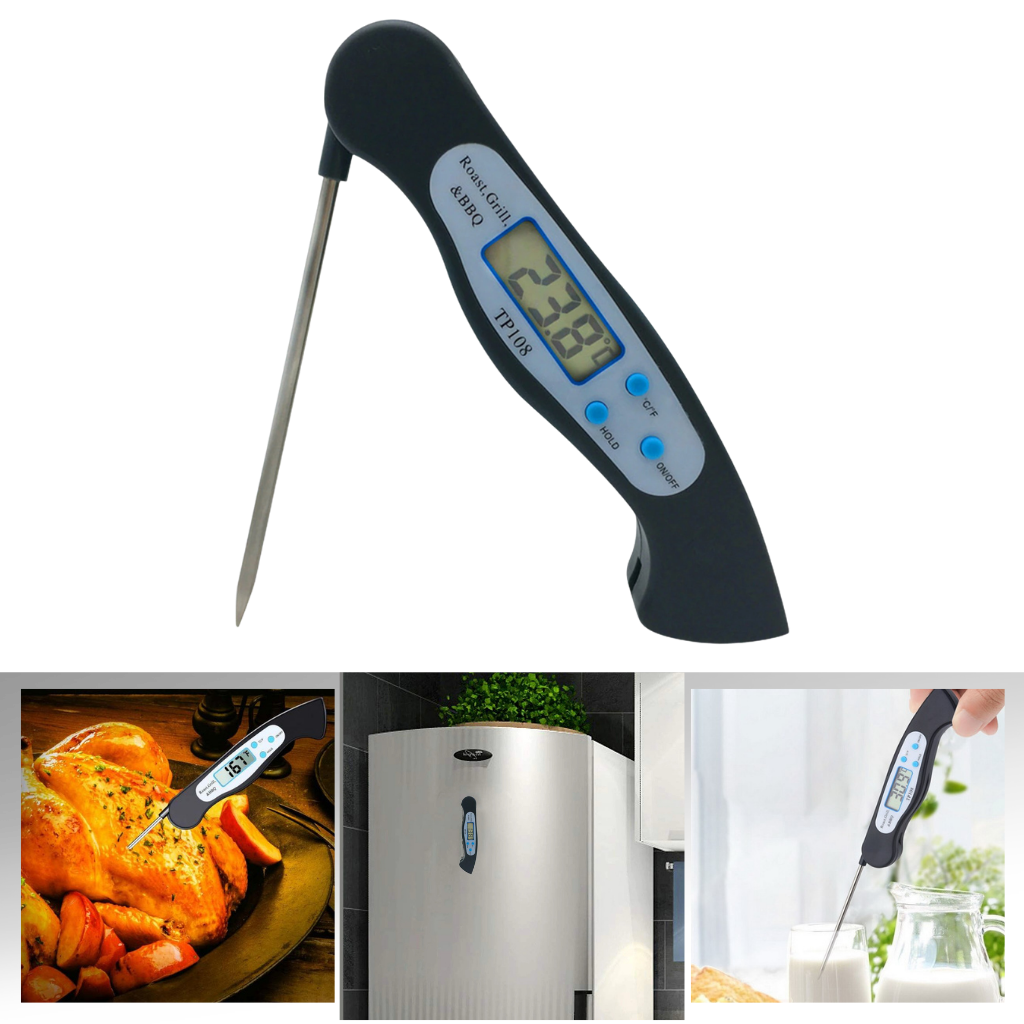 Vouwbare Instant Read Digitale Voedselthermometer