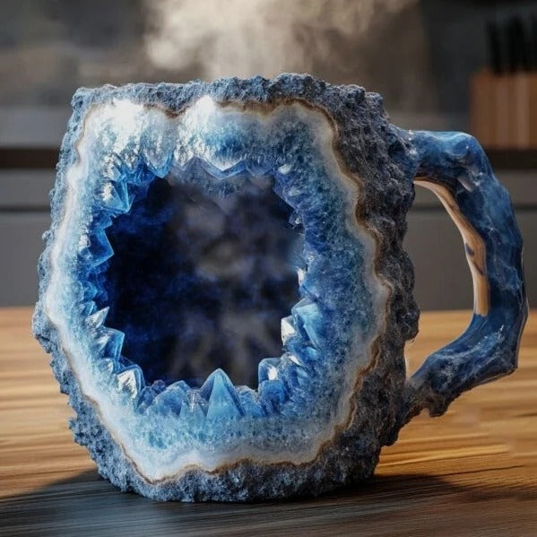 CrystalBrew Koffiemokken | Elegante mineralen kristallen mokken voor een unieke koffie-ervaring