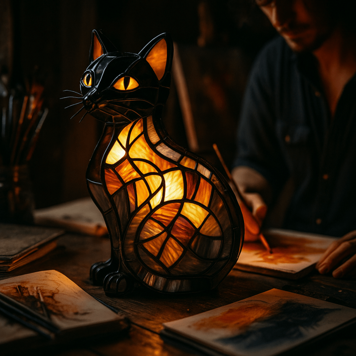 Felina - Speelse LED Kat Nachtlamp met Zacht Sfeerverlichting